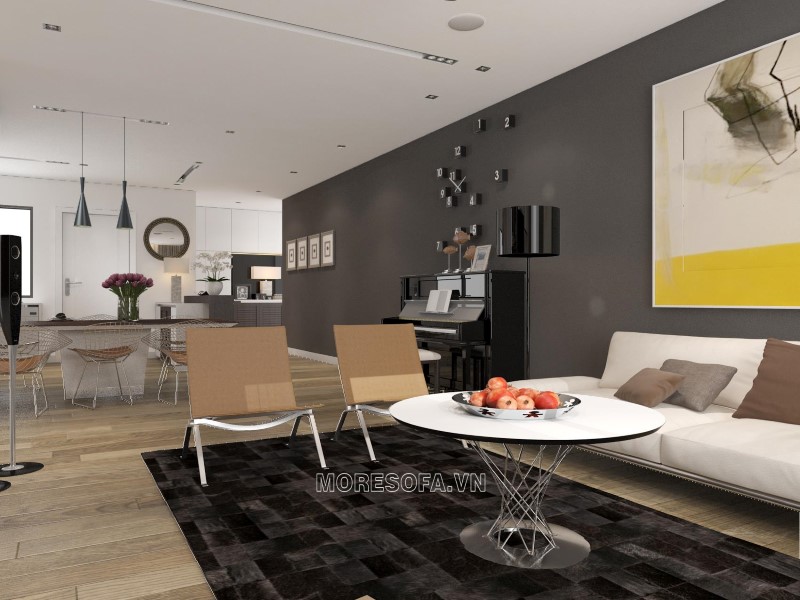 Ghế sofa chữ L bọc nỉ